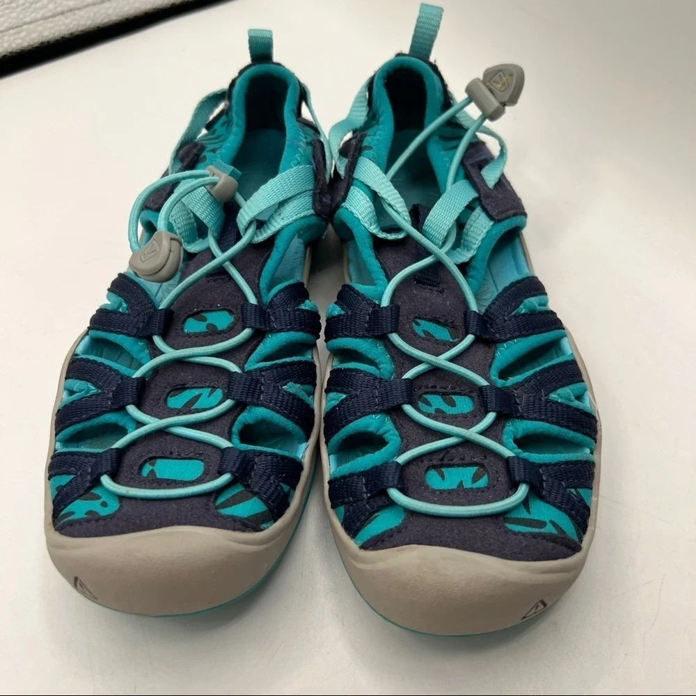 Keen Children's Moxie Sandal in Dress Blues/Viridian Size 1